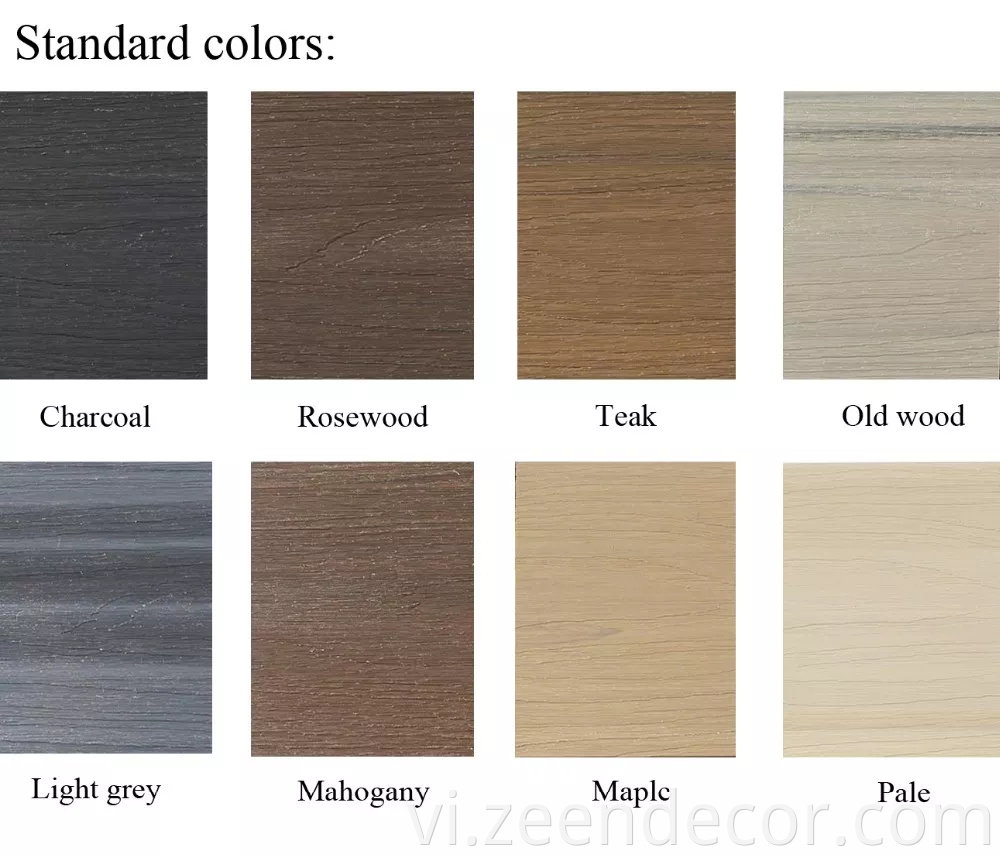 China New Style WPC Flooring Wood Plastic Composite Decking Elegant Look Like Wood